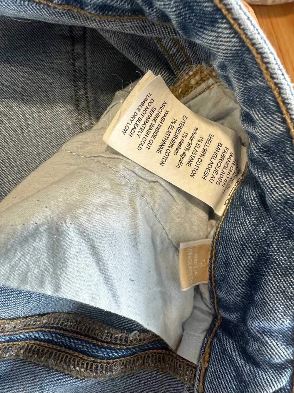 *MICHAEL KORS* Light Blue Denim Jeans w/ Front Split Leg Size 12